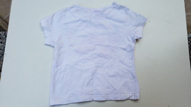 Conjunto infantil menina: short rosa florido e blusa branca hello love tamanho 4 - Foto 3