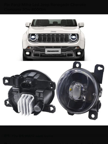 Faróis de milha Jeep renegade compass