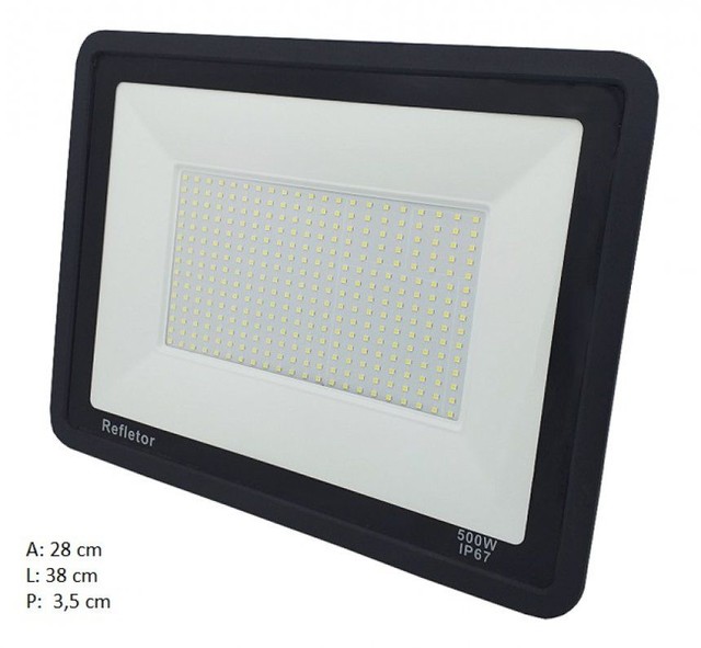 Refletor LED 500w IP66 6500k 