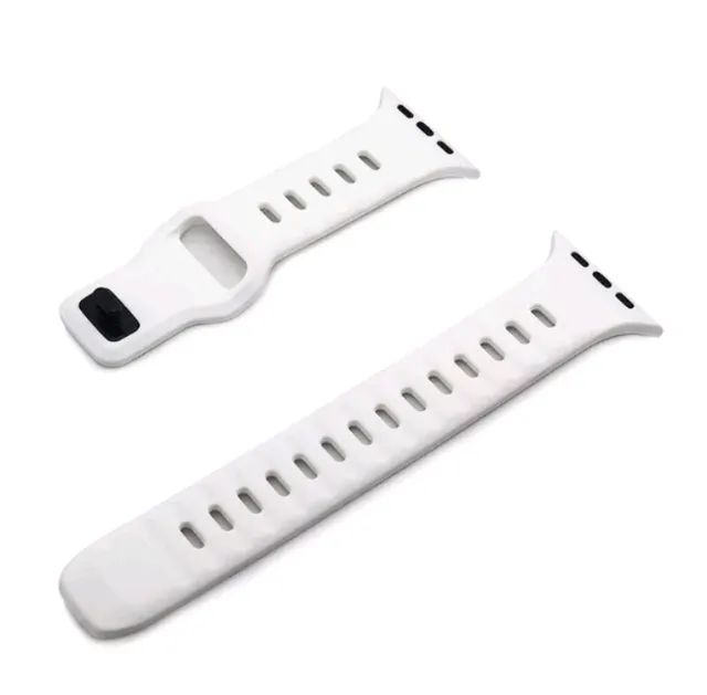 Pulseira Esportiva de silicone flexível para Apple watch 42/44/45/49mm - Foto 6