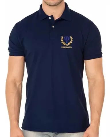 Camisa polo logo bordada no peito - Foto 4