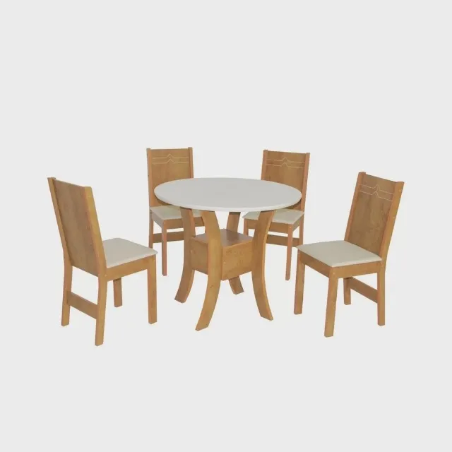 Conjunto 2 Cadeiras Madeira Maciça Terra Estofada Para Mesa De Jantar -  Eletrolar