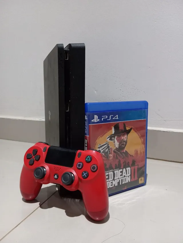 PS4 - Playstation 4 - Jogo Red Dead Redemption 2 na cai