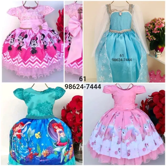 Vestido Cinderela Luxo Original Disney, Roupa Infantil para Menina Disney  Usado 72392474