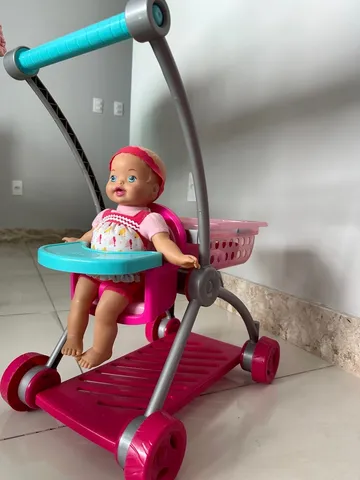 Berço Boneca Bercinho Bebê Reborn Alive Balanço Luxo Video