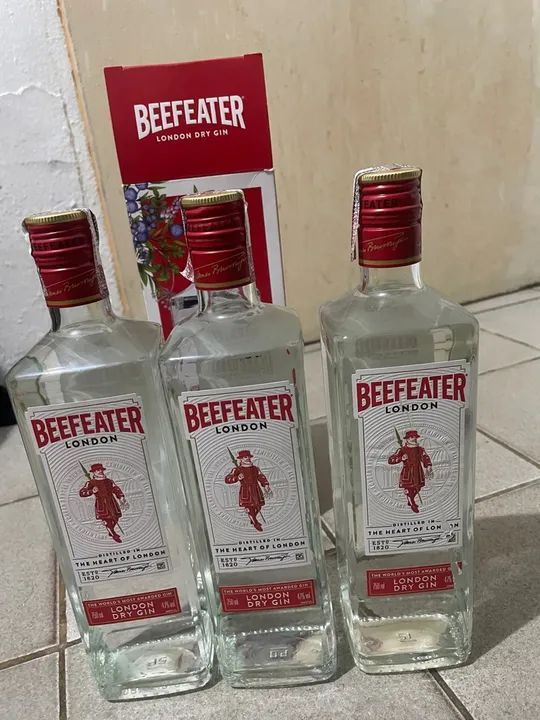 Gin Beefeater London Dry Gin - 3 Garrafas - Foto 2