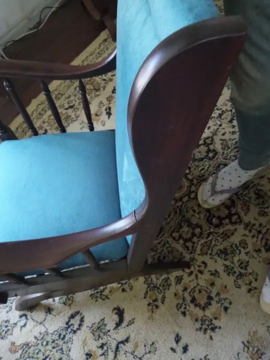 Linda cadeira de balanço da vovó  - Foto 3