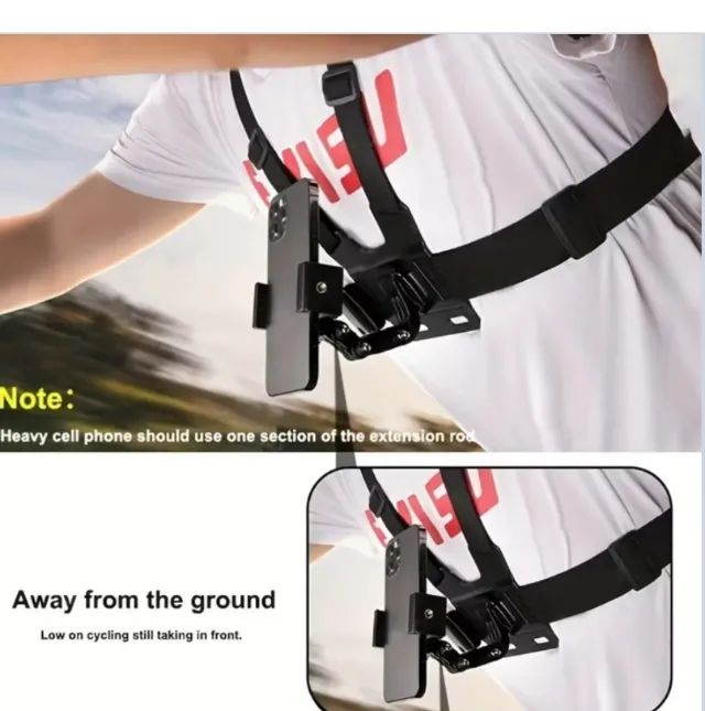 Suporte peitoral o celulares  - Foto 3