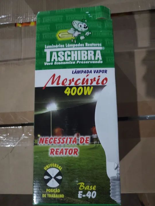 Kit 3 lâmpadas vapor mercúrio 400W