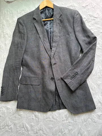 Blazer - Paletó - Terno VR puro linho tam 50 cinza