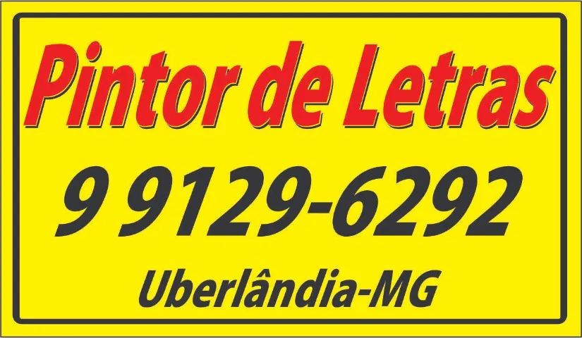 Pintor Letrista Uberlândia