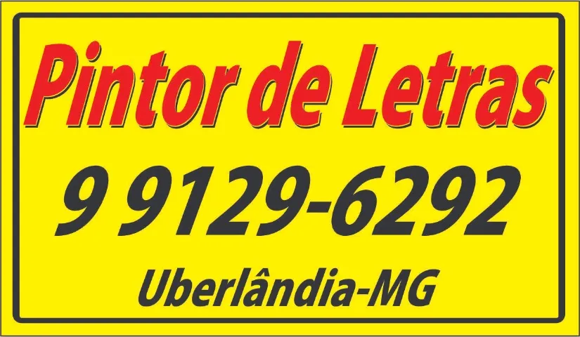 Pintor Letrista Uberlândia