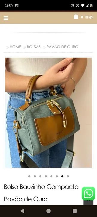 Promoção de natal ! Bolsa baú Pavão de Ouro - Foto 3