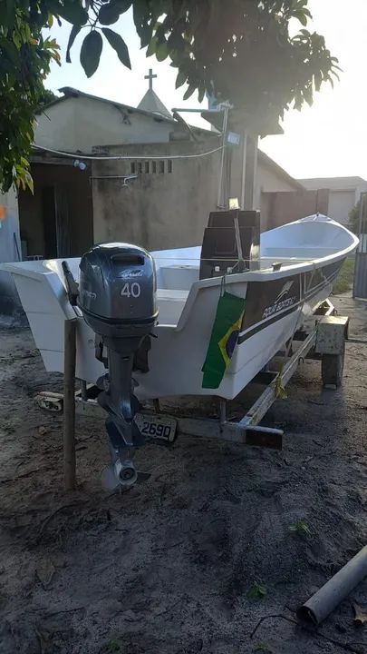 Vendo barco de fibra completo - Foto 9