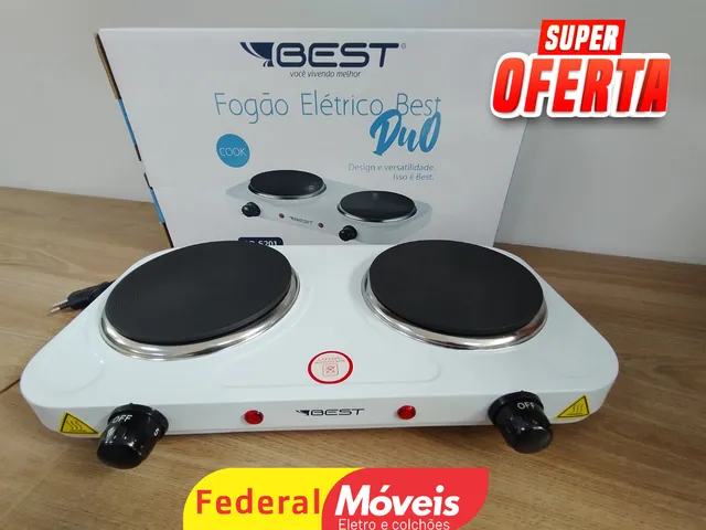 Fogão Elétrico 2 bocas Best - Mega Oferta