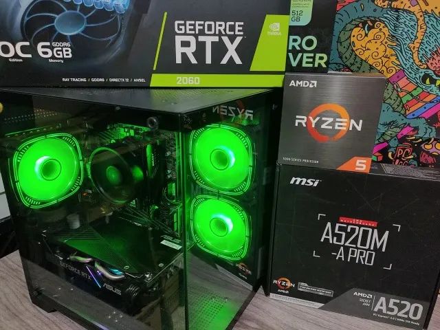 Pc Gamer Novo Ryzen 5 3600 RTX 2060 16 Ram 512 Ssd 1 ano de garantia - Foto 6