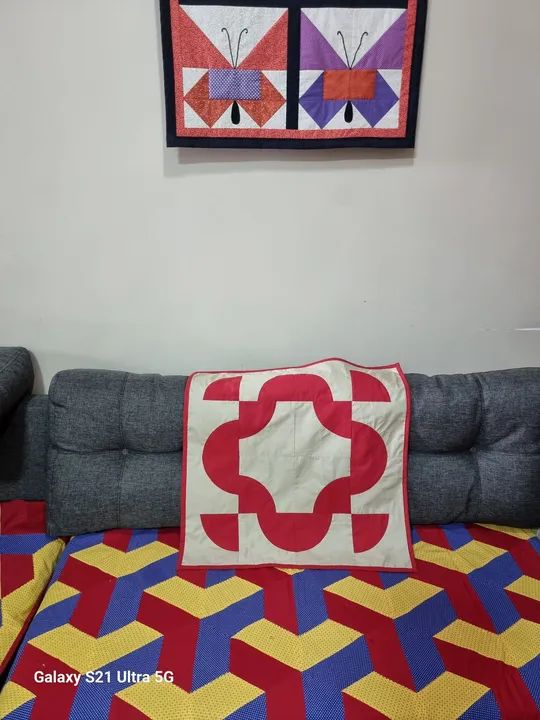 Centros de mesa em patchwork - Foto 5