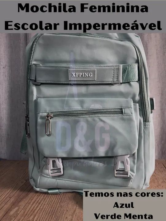 Mochila Feminina Escolar Impermeável - Foto 2