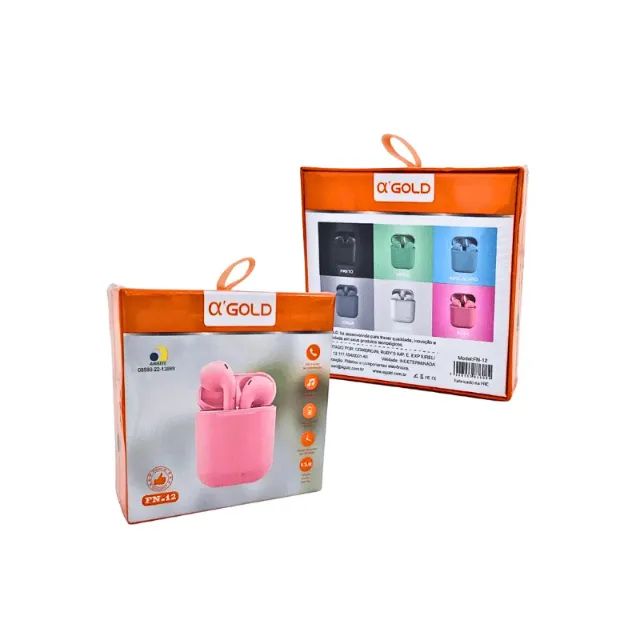 Lacrado Fone de Ouvido Bluetooth 5.0 Colors A'Gold FN-12 - Foto 4