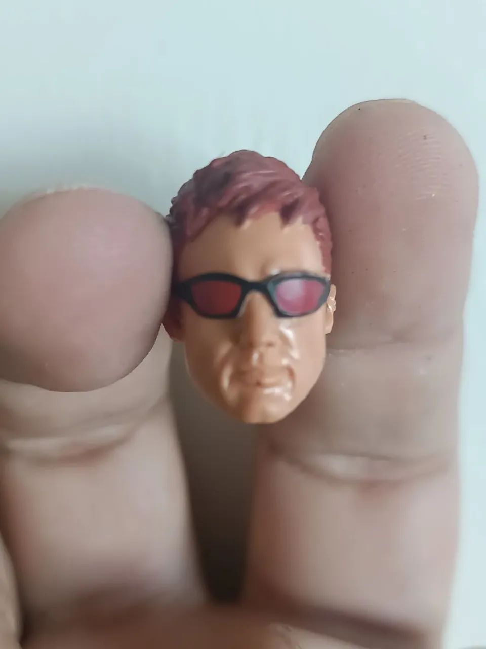 Cabeça do Demolidor Matt Murdock de Action Figure - Personagem com óculos