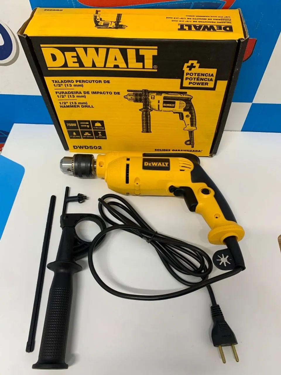 Furadeira de Impacto 1/2Pol Dewalt 750W 127V 2