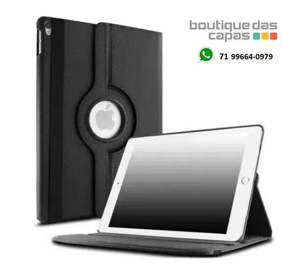 Ipad mini 4 Capa giratória 360ª iPad mini 4 5 ou ipad mini 2 3 preta - Foto 2