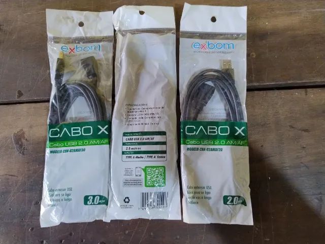 Kit Cabo Usb 2.0 Extensor 02 e 03  Metros  Macho Fêmea  - Foto 4