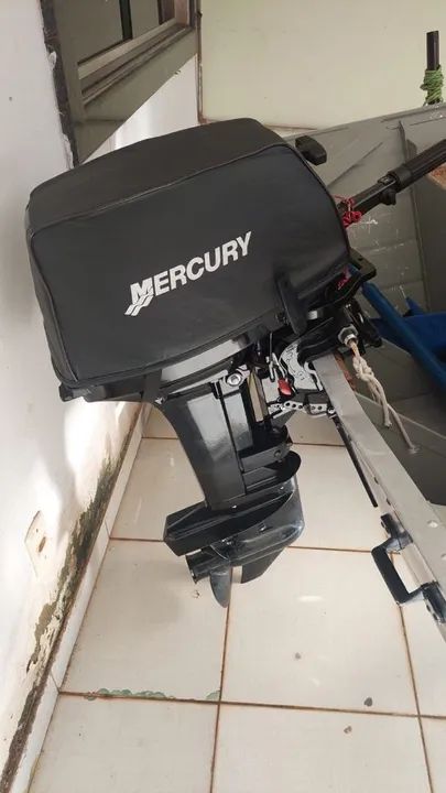 Barco 5,5 com motor mercury 15hp