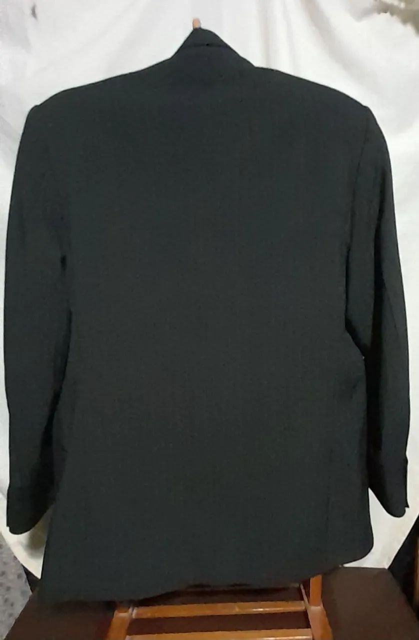 Terno Masculino Preto Listrado - Foto 2