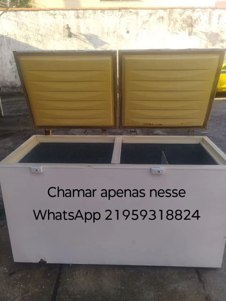 Freezer ENTREGO dupla função gela e congela 513 litros 110v usado 