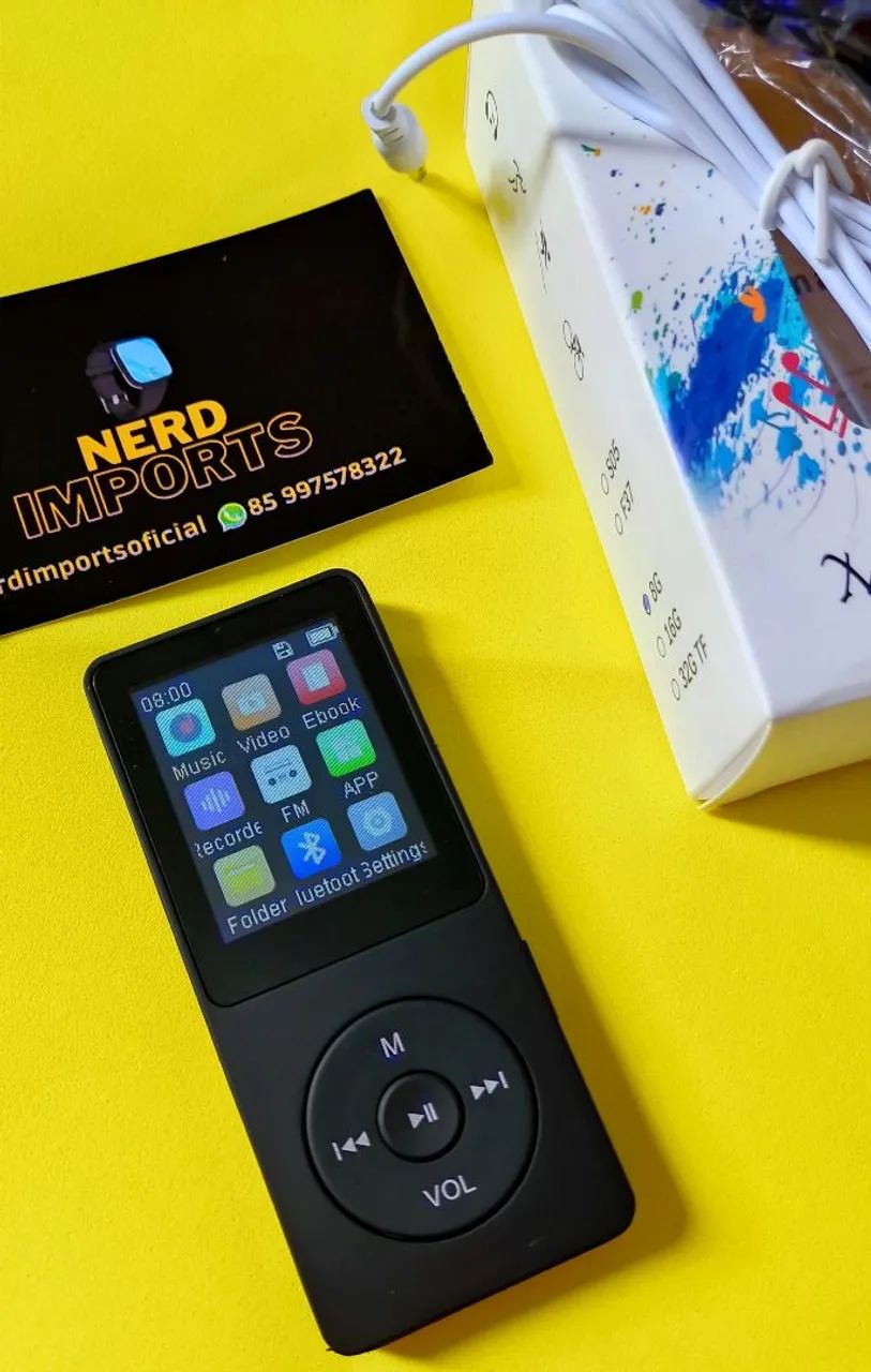 MP4 Player Portátil com Bluetooth e Rádio FM - Foto 2