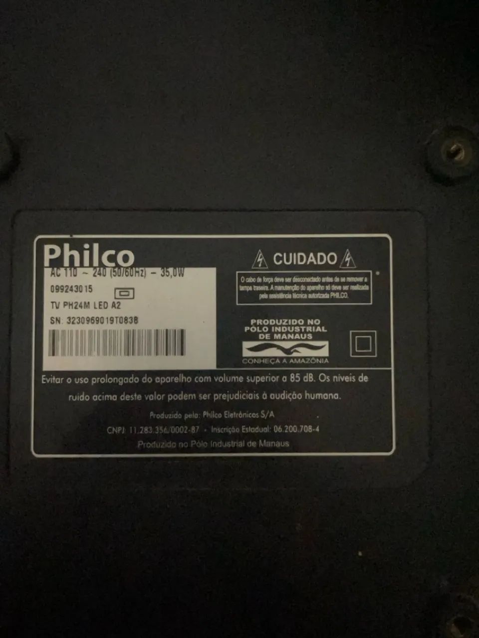 Defective Philco TV64595545586178122