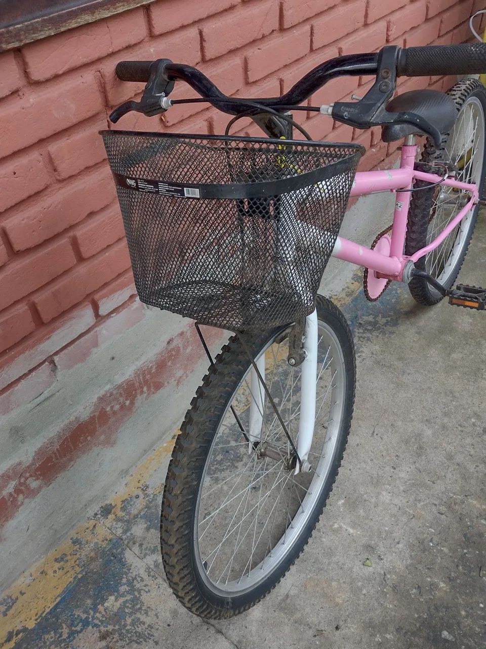Bicicleta Infantil Rosa e branca  - Foto 3