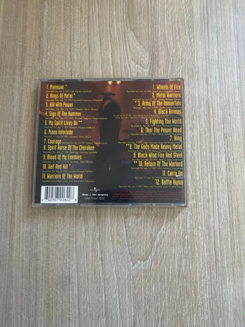 Manowar - Live Hell On Wheels (CD) - Foto 2