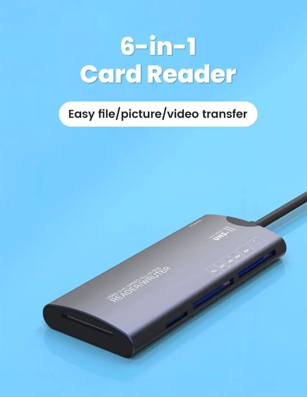 Leitor de cartão multifuncional 6 em 1  - Foto 4