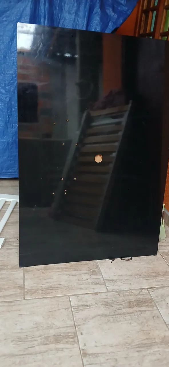 Painel de TV Preto para Decoração