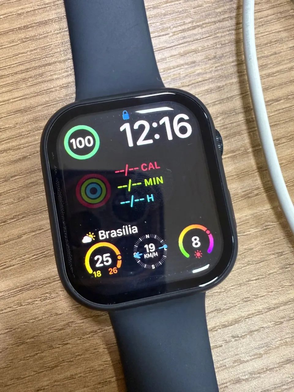 Apple Watch Series 8 45mm Preto GPS 89% Saúde da Bateria - Foto 3