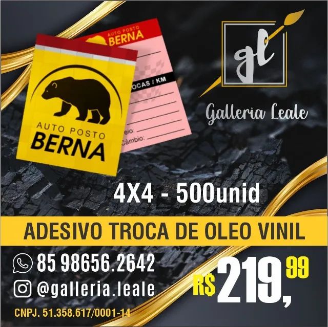 500 Adesivos Etiquetas Para Troca De Óleo 5x7 Ou 6x6 Cm