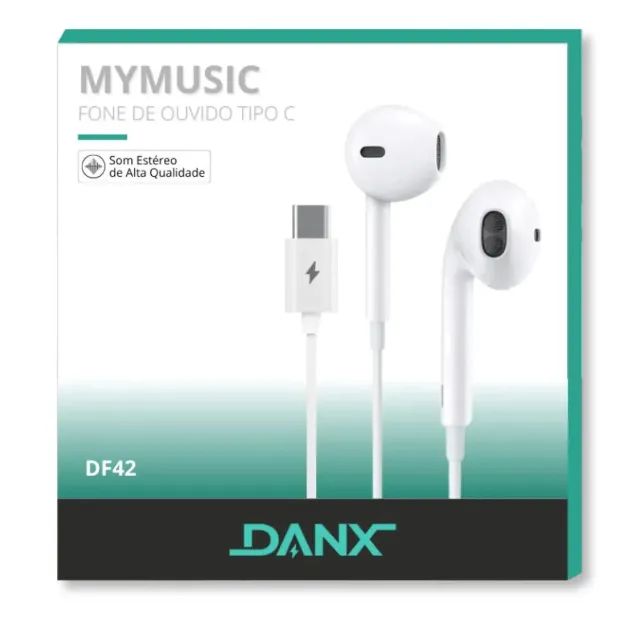 Fone de Ouvido Tipo C Danx DF42 - Conforto e Clareza no Som - Loja Coimbra Computadores - Foto 3
