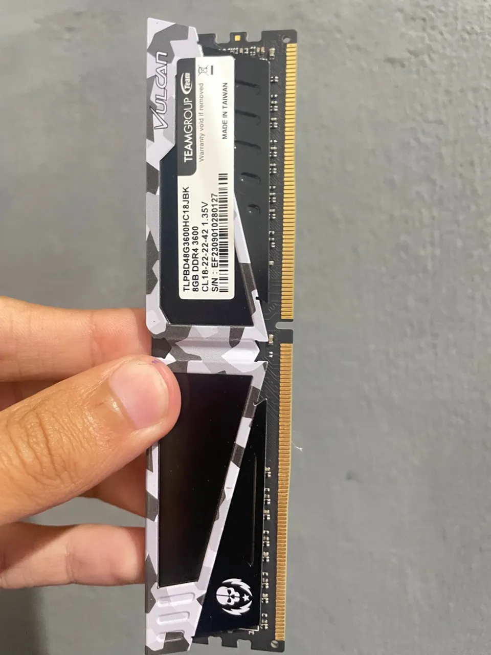 Memória RAM Team Group T-Force Vulcan 8GB DDR4 3600MHz