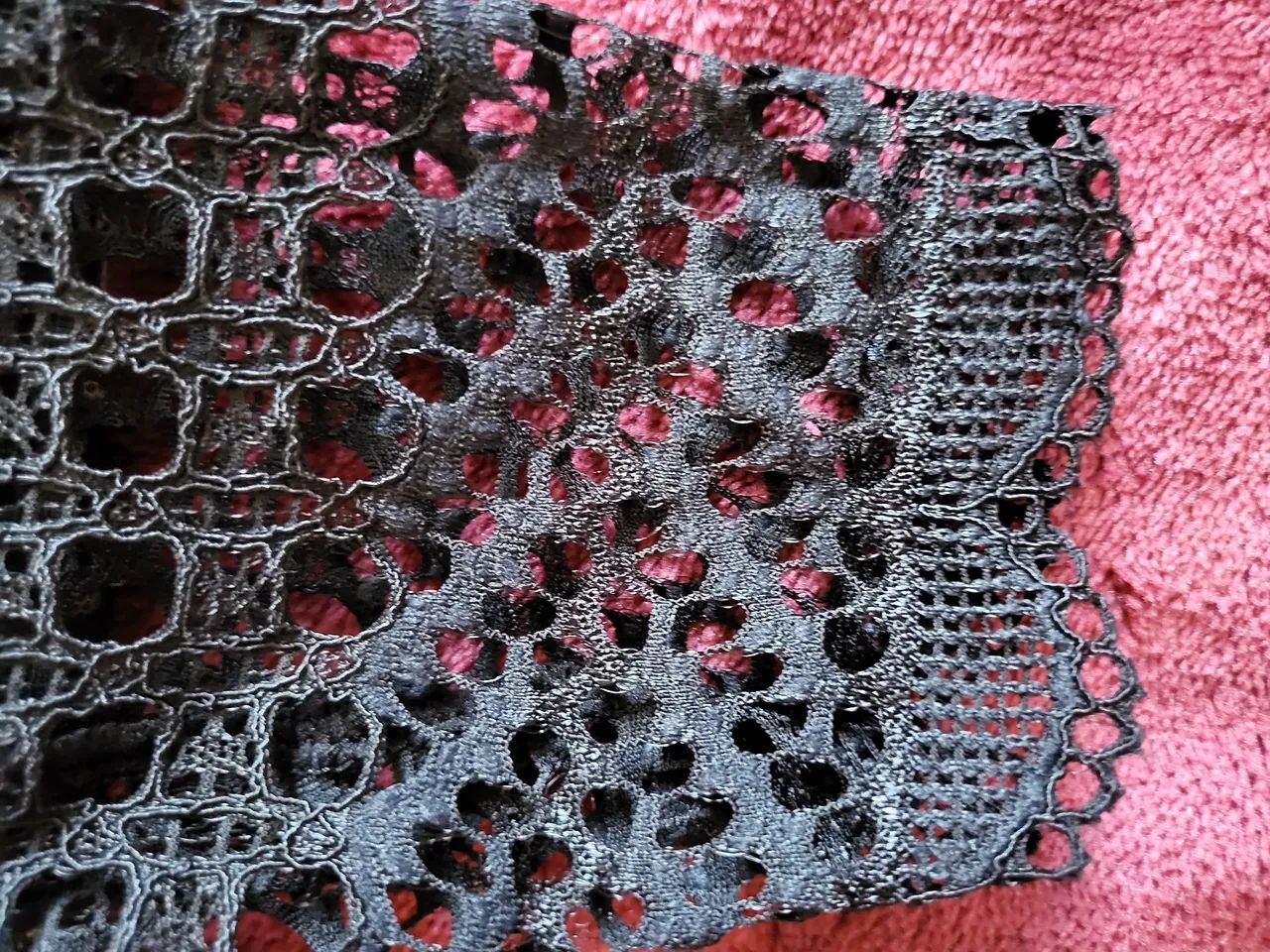 Blusa de renda preta Valisere - Foto 5