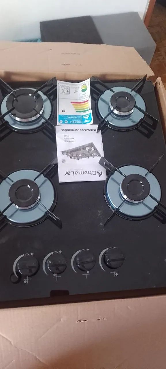 Fogão Cooktop Chamalar 4 Bocas Novo sem uso