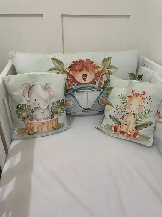 Enxoval de Berço Infantil - Tema Safari