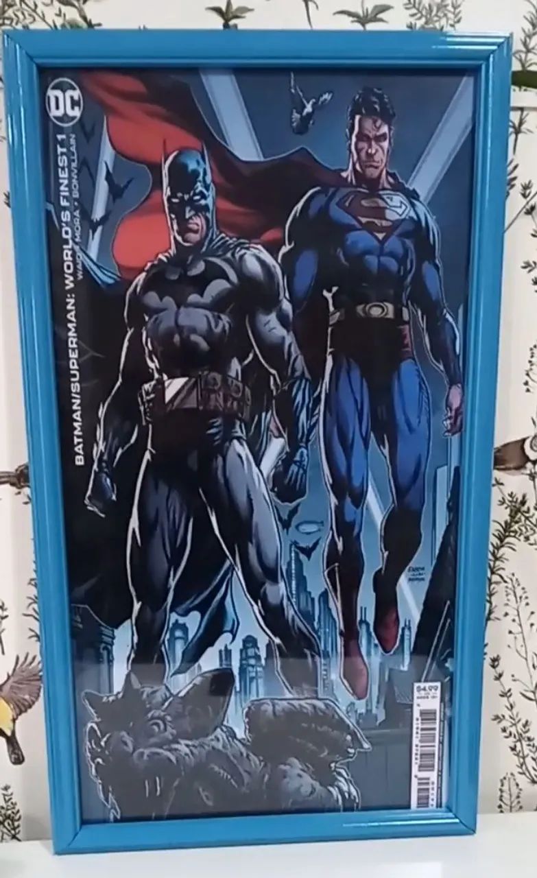 Quadro Batman e Superman Grande 0,82 X 0,50 - Foto 3