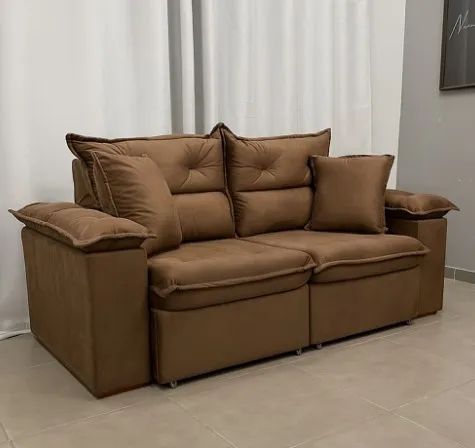 Sofá Retratil e Reclinavel Ferrari  2 mt65204499424258121