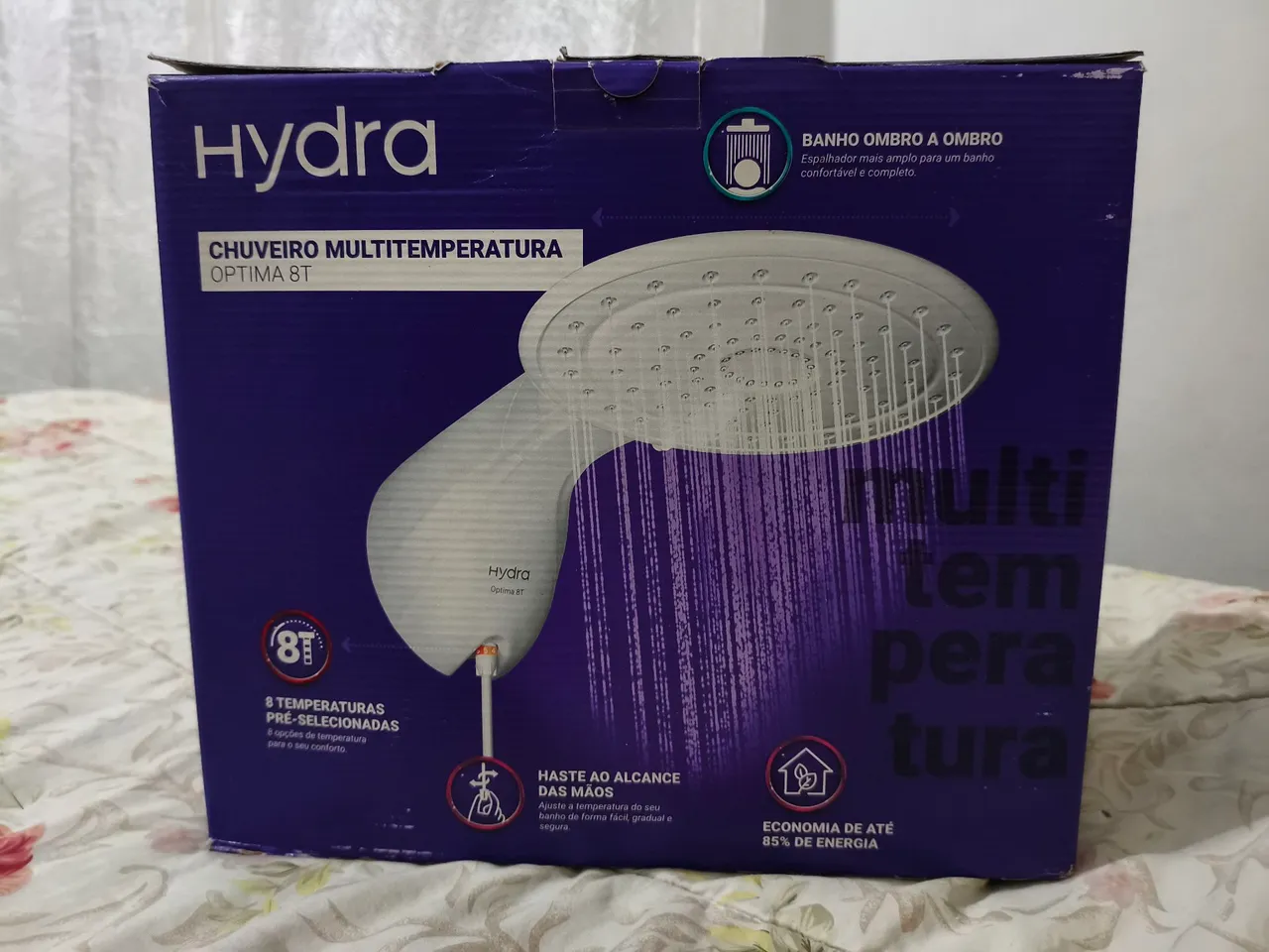 Chuveiro Hydra Optima 8T Multitemperatura - Novo na Caixa 7700w