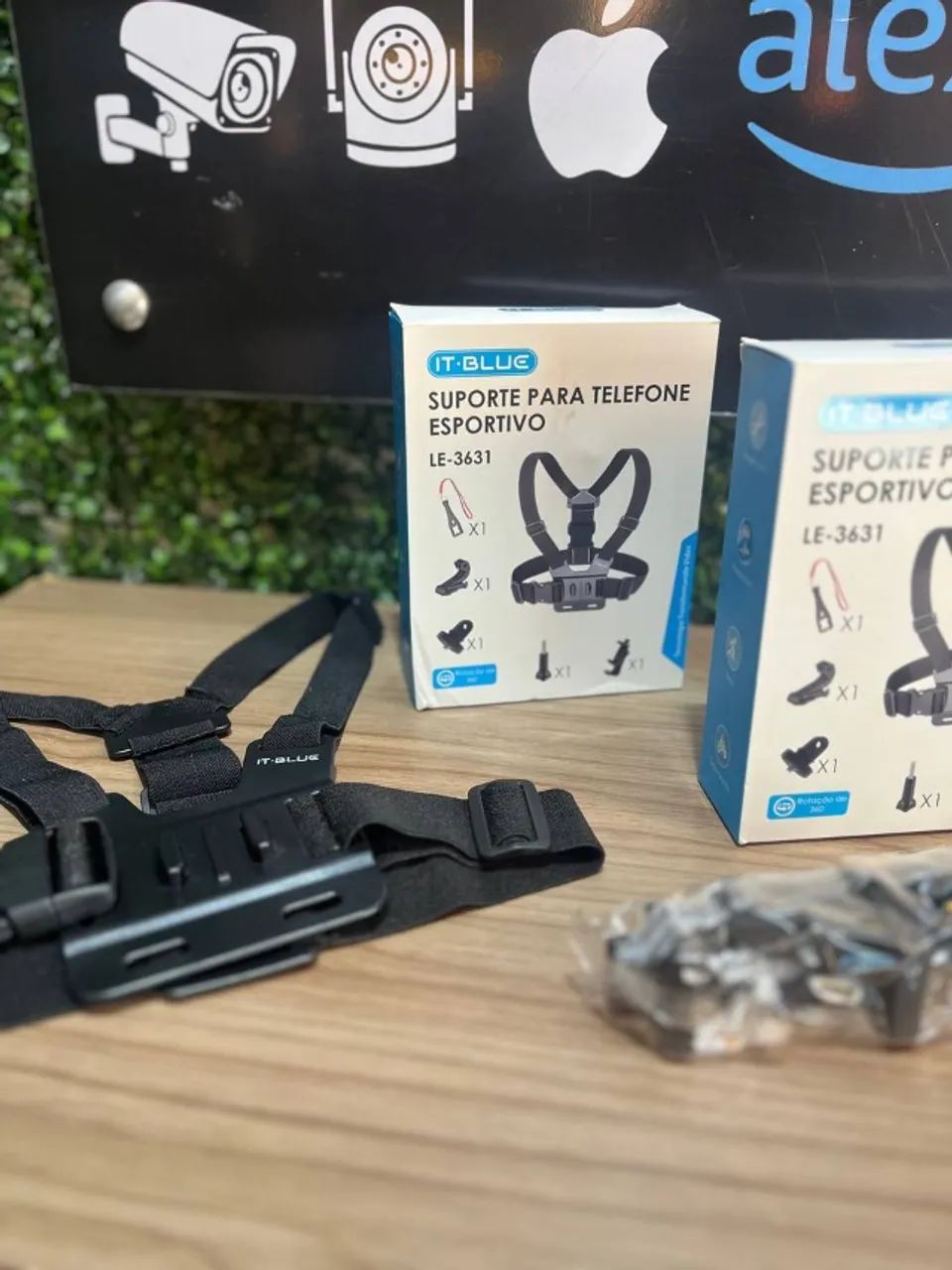 Suporte para Telefone Esportivo - Modelo Peitoral LE-3631 IT-BLUE - Foto 3