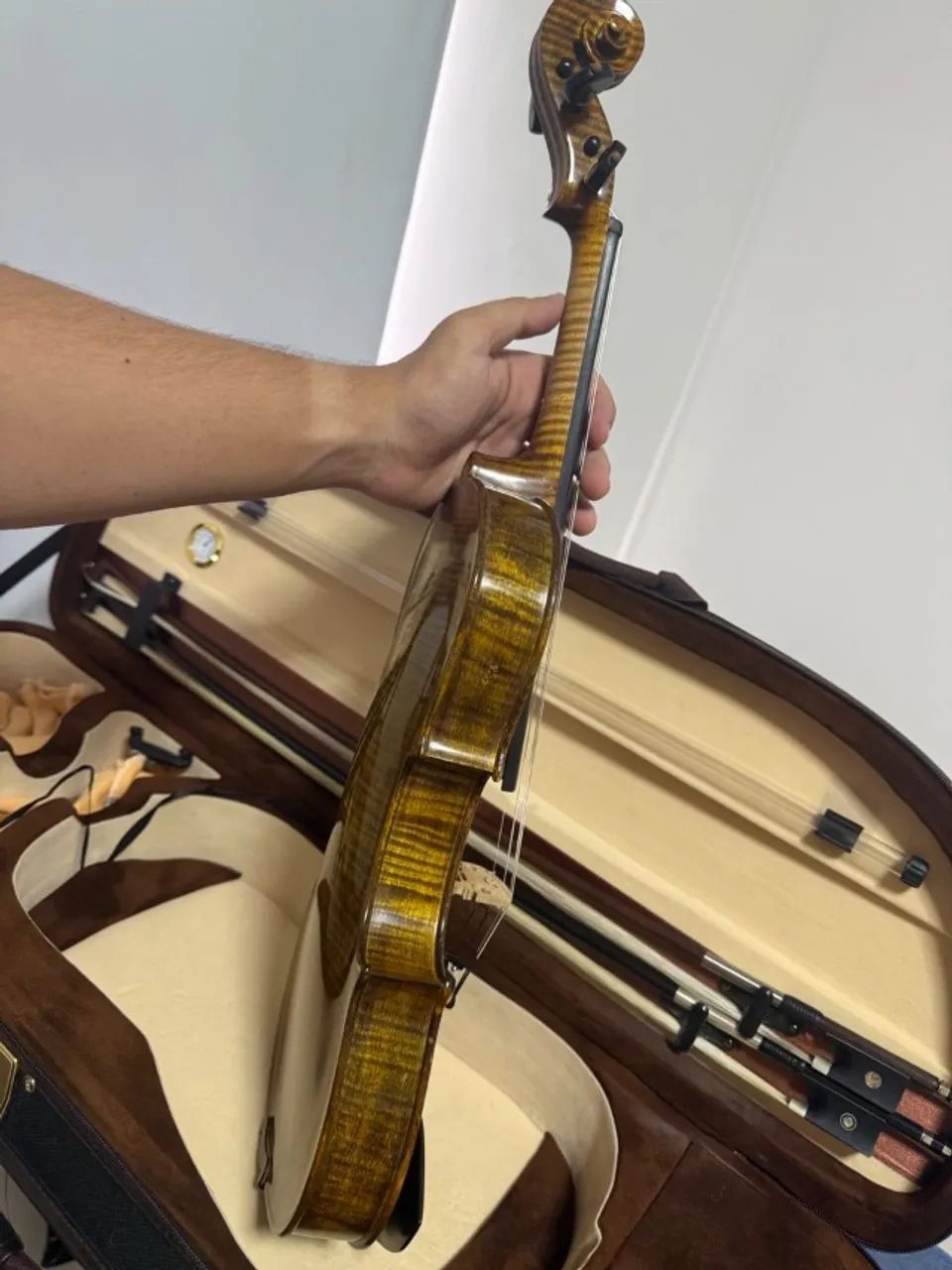 Violino feito a mão modelo - Guarneri Del Gesú 4/4 - Foto 3