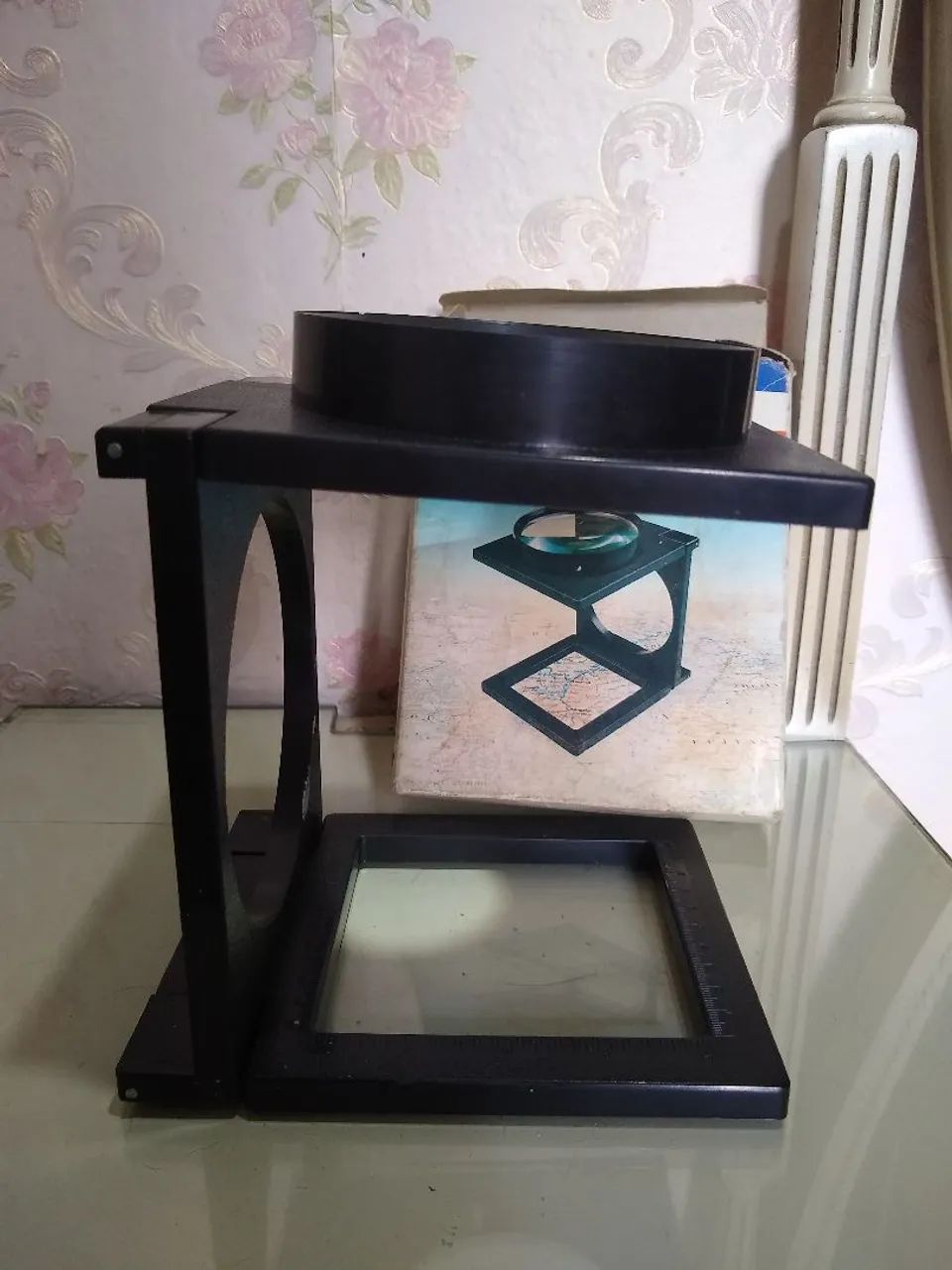 Lupa antiga dobrável Mafnifier , lente com 110 mm - Foto 3