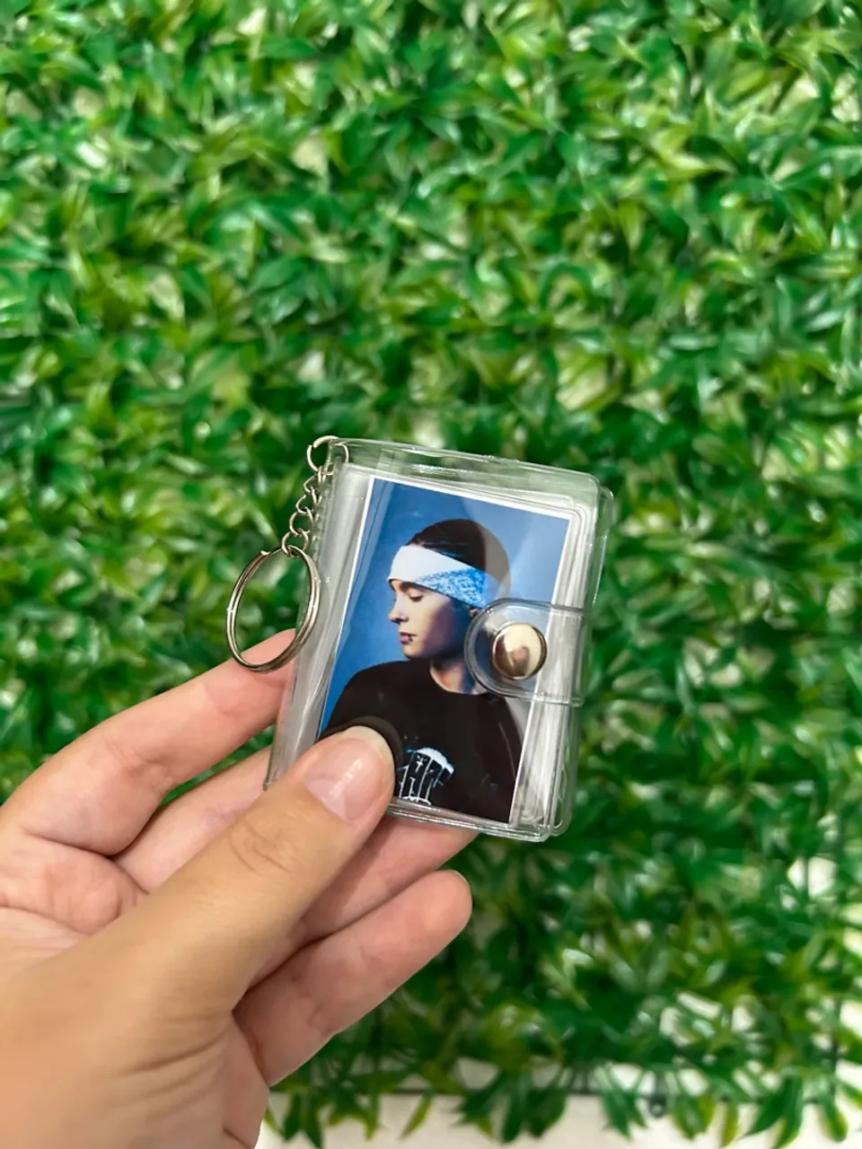 Mini álbum em chaveiro de 20 fotos